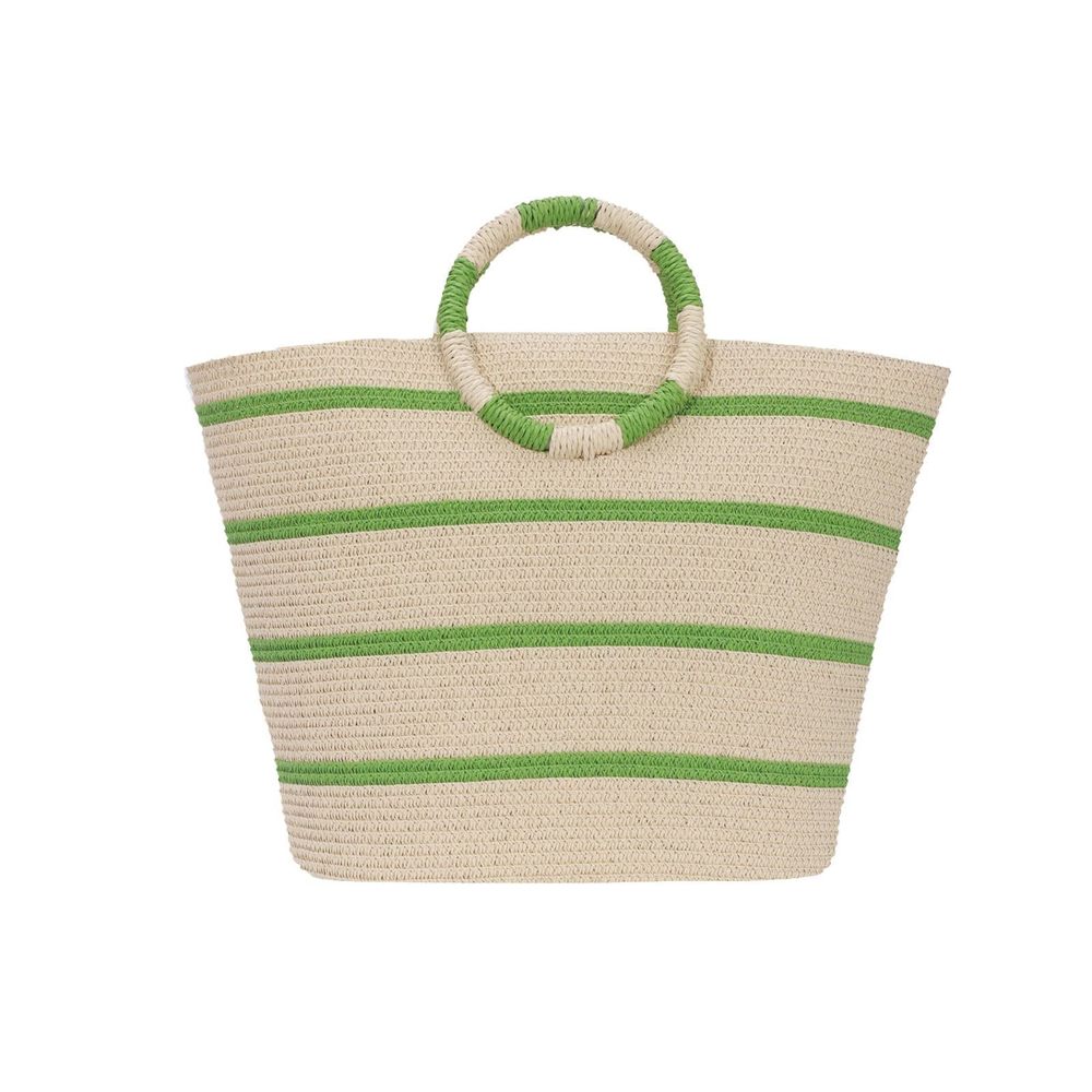 Straw Handbags Straw Summer Beach Bag Large Tote Bags Rattan Woven :o)